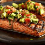Grilled Salmon with Avocado Salsa recipe
